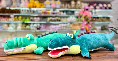 عروسک تمساح دهن زیپی