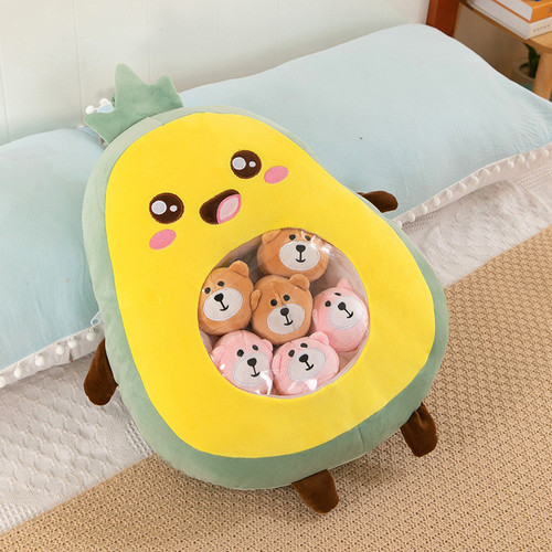 عروسک بچه دار طرح آووکادو