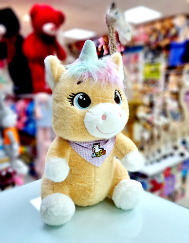 عروسک یونیکورن طرح نشسته پیش بنددار